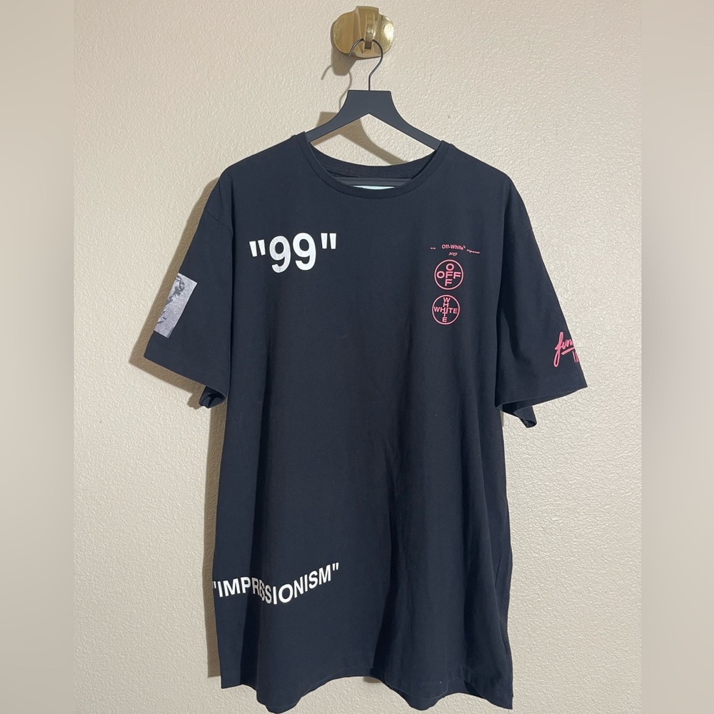 Off-White Black Graphic T-Shirt